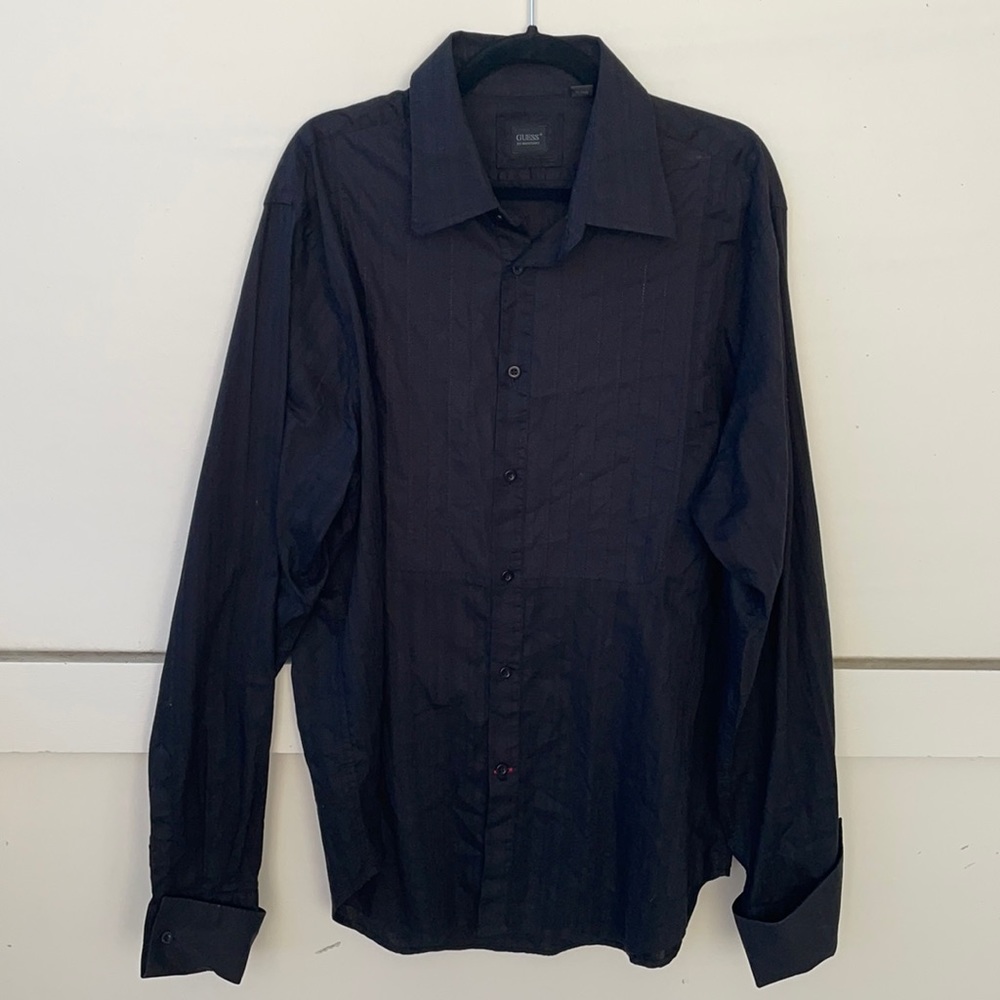 Guess by Marciano Black Button Down Shirt